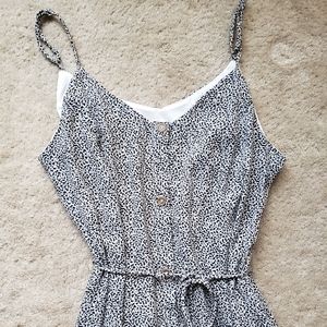 Black and white midi dress